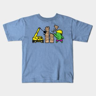 Part Time Job - Construction Kids T-Shirt